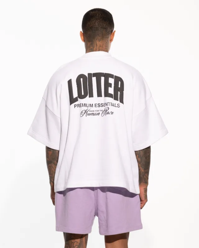 Loiter Essential Spire T-Shirt White sold by Culture Kings