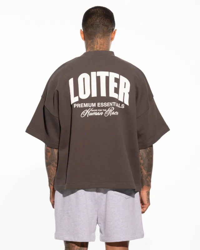 Loiter Essential Spire T-Shirt Charcoal sold by Culture Kings