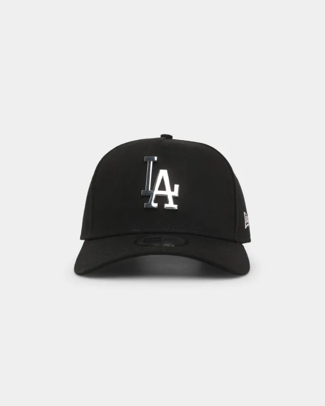 New Era Los Angeles Dodgers 'Metal Badge' 9FORTY K-Frame Snapback Black/Silver sold by Culture Kings