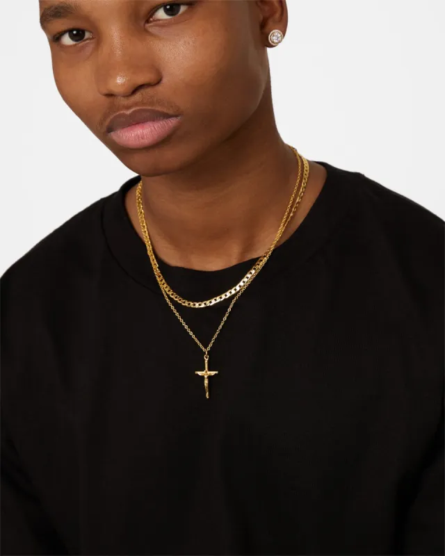 NXS Crucifix Chain Set Gold sold by Culture Kings