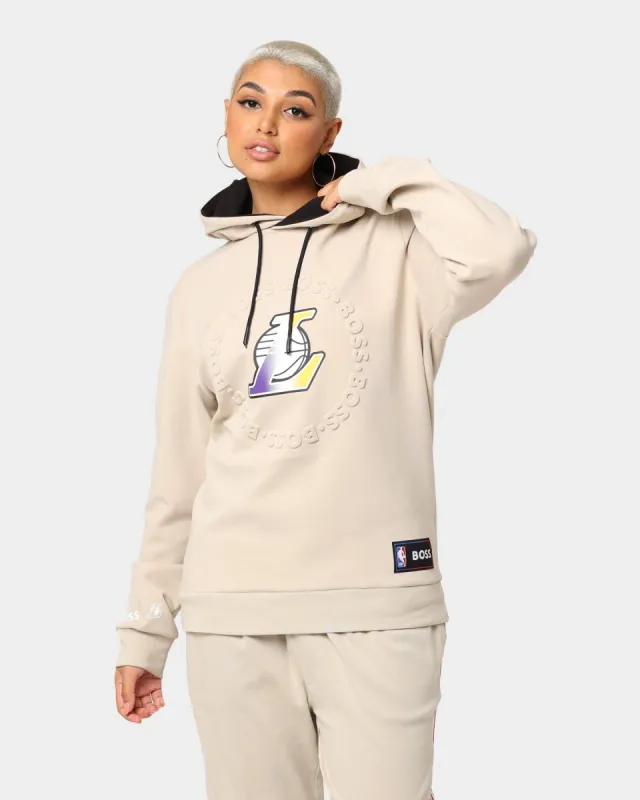 Hugo Boss Hugo Boss X NBA  Basic Los Angeles Lakers Hoodie Light Beige sold by Culture Kings