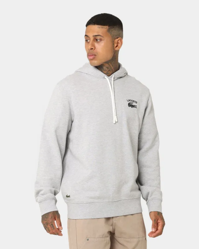 Lacoste Soft Branding Hoodie Silver Chine made by Lacoste