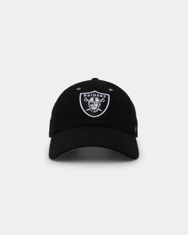 47 Brand Las Vegas Raiders Wooly '47 Clean Up Strapback Black sold by Culture Kings