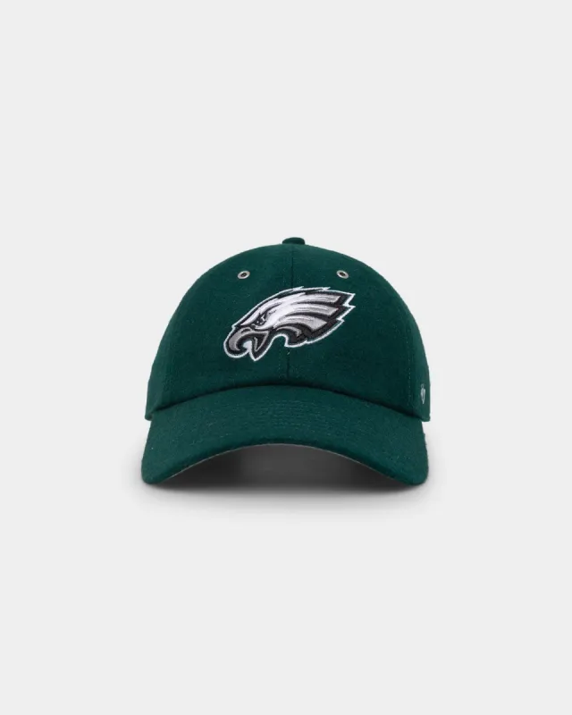 47 Brand Philadelphia Eagles 'Wooly Clean-Up' Strapback Pacific Green sold by Culture Kings