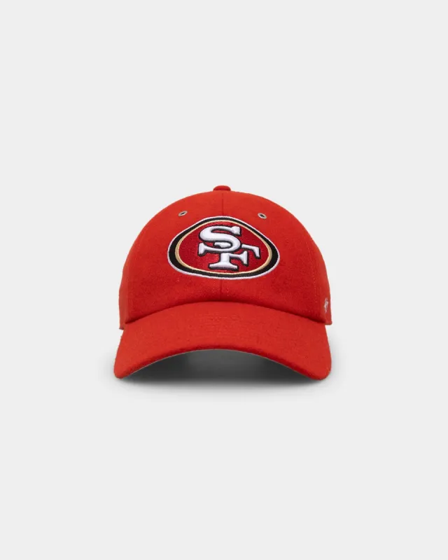 47 Brand San Francisco 49ers Wooly '47 Clean Up Strapback Red sold by Culture Kings