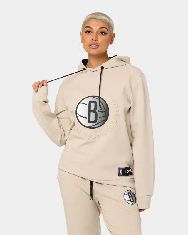 Hugo Boss Hugo Boss X NBA Basic Brooklyn Nets Hoodie Light Beige sold by Culture Kings