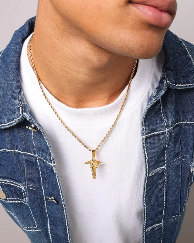 NXS Cupids Rope Necklace Gold sold by Culture Kings
