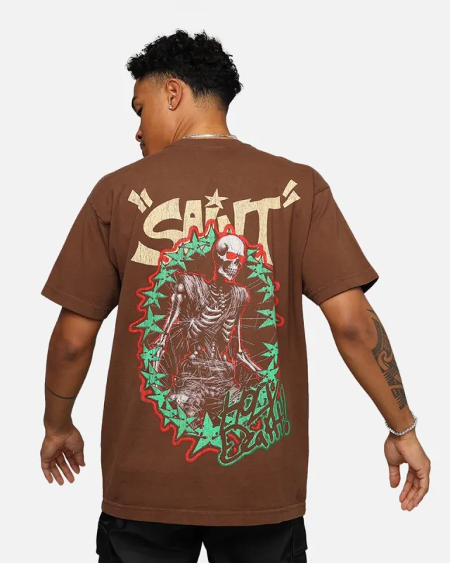 Saint Morta Holy Death T-Shirt Vintage Brown sold by Culture Kings