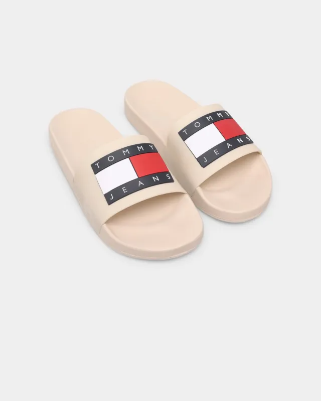 Tommy Jeans Women's Flag Pool Slides Savannah Sand sold by Culture Kings