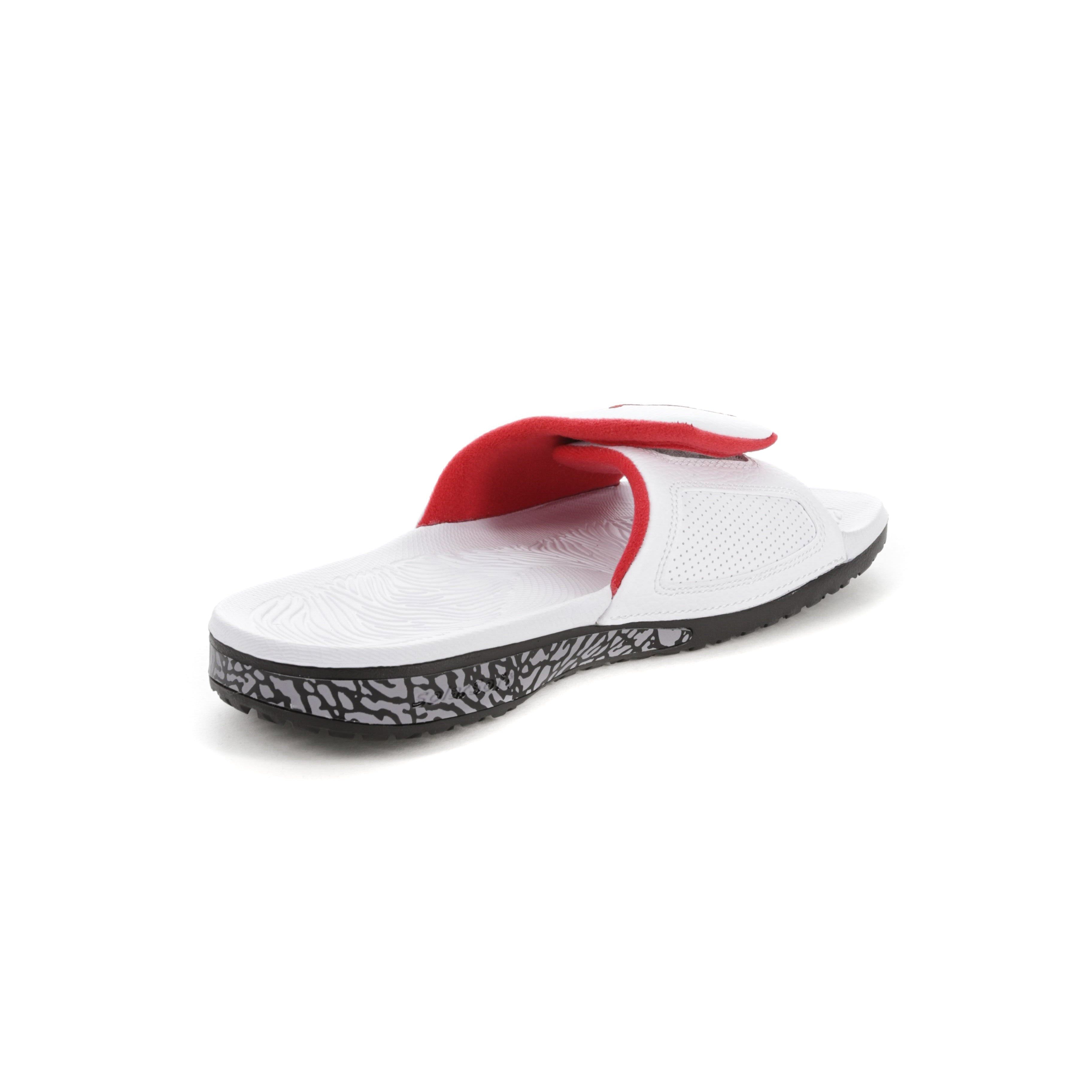 Jordan Hydro III Retro Slide White/Red/Black sold by Culture Kings product image thumbnail 4