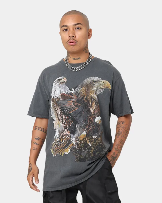 American Thrift OG Eagles T-Shirt Off Black sold by Culture Kings