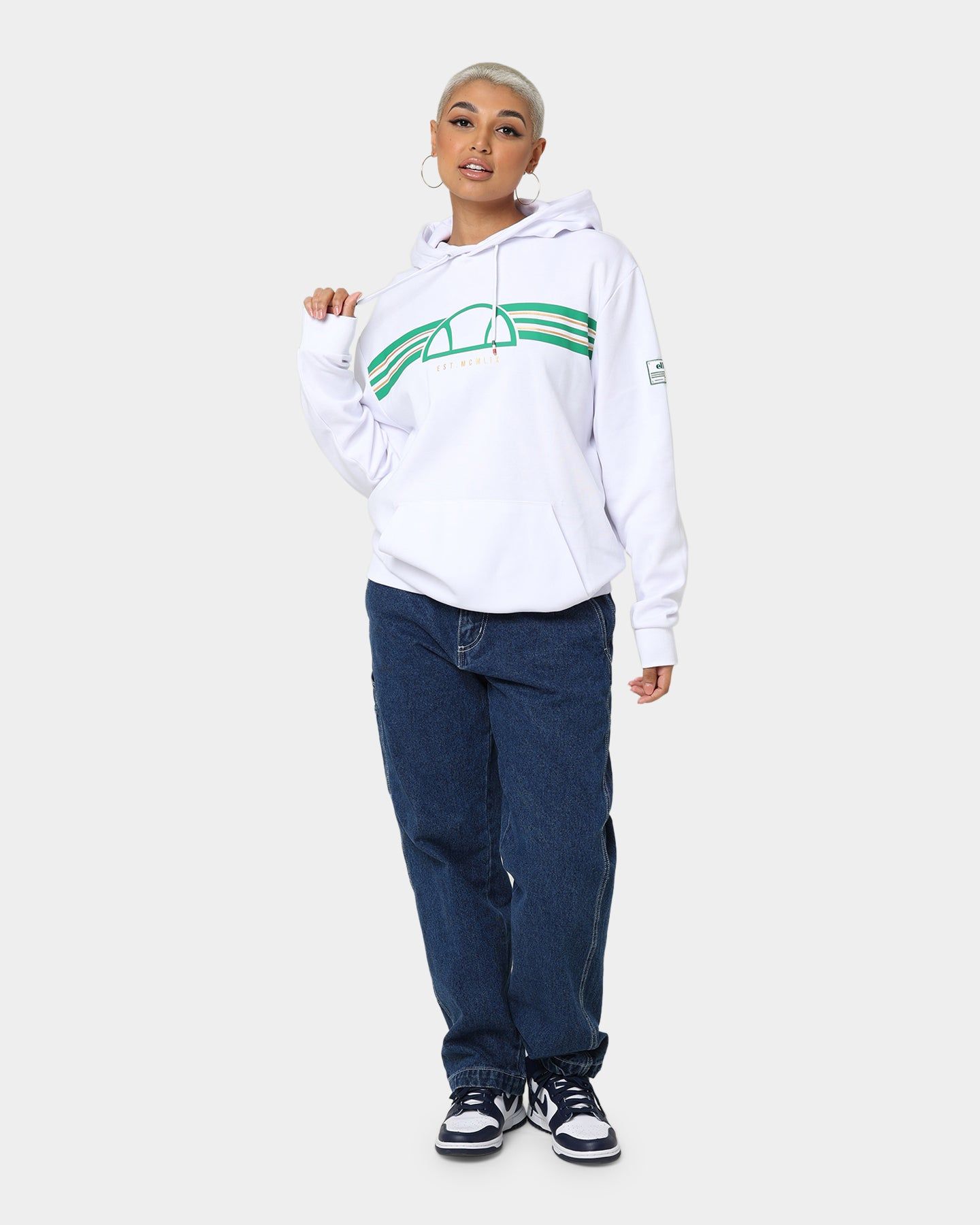 Ellesse Trofeo OH Hoodie White sold by Culture Kings product image thumbnail 2