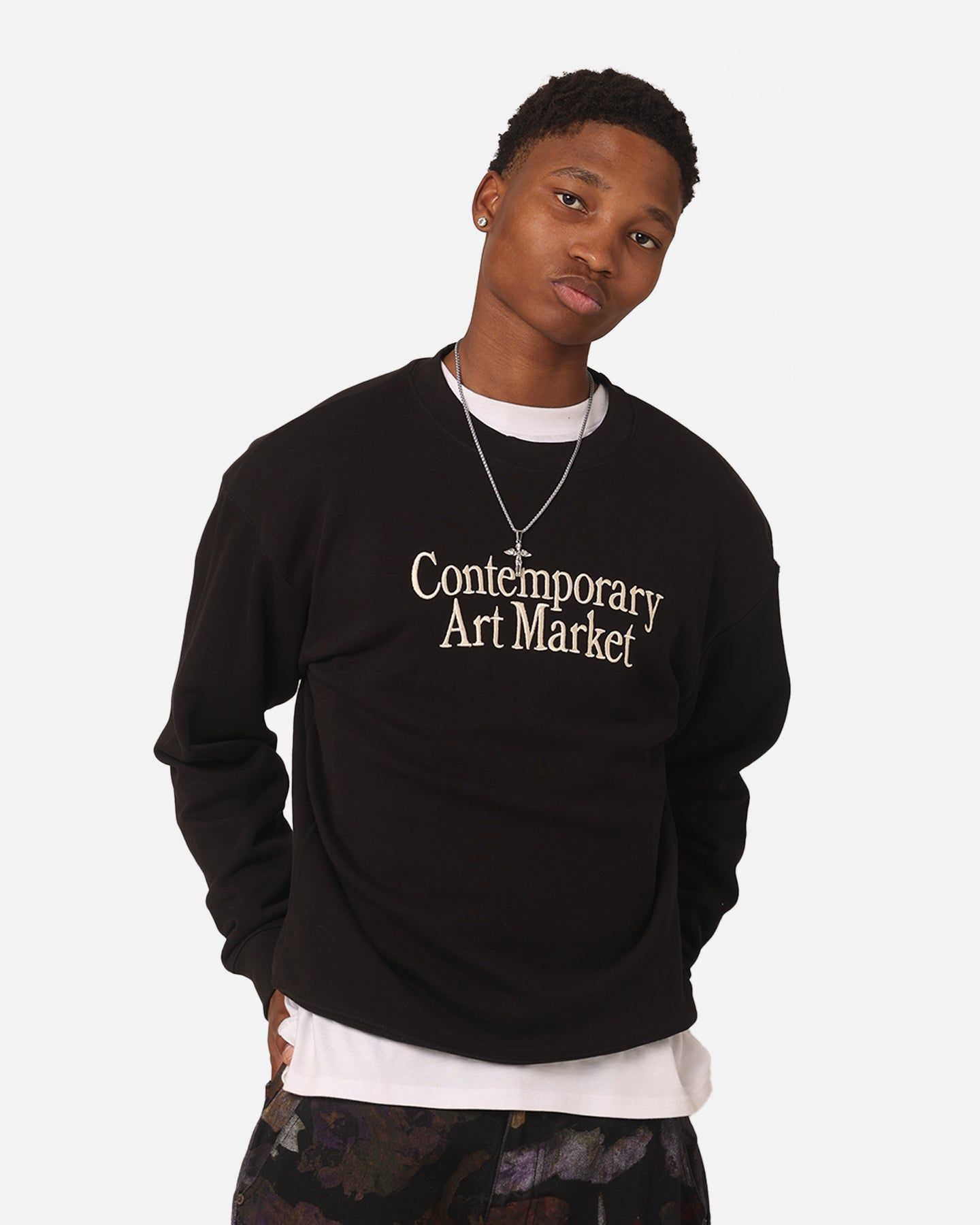 Market Contemporary Art Market Crewneck Black sold by Culture Kings