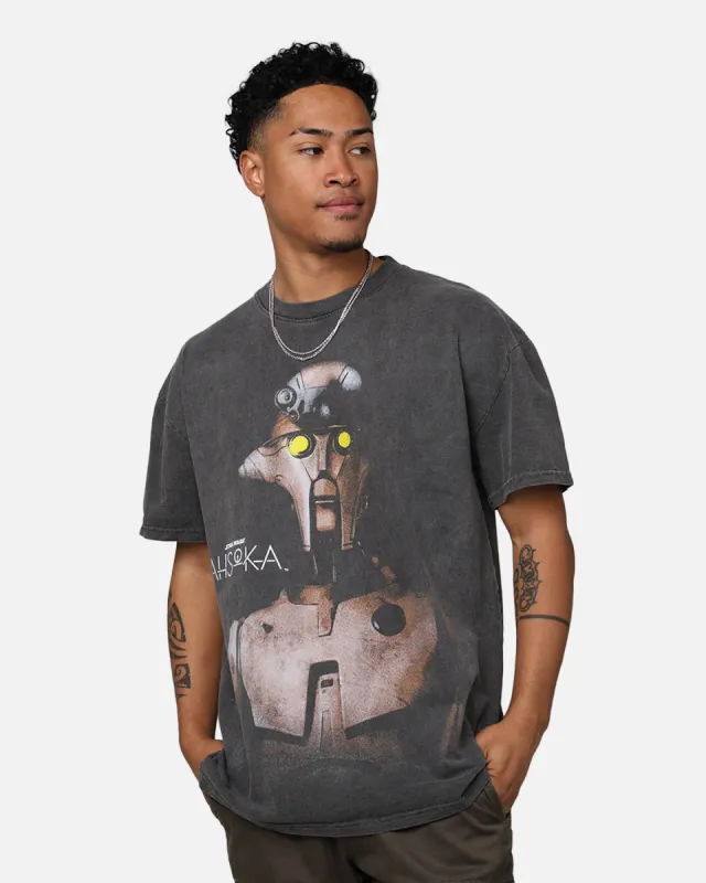 Star Wars Ahsoka Huyang Heavyweight T-Shirt Black Wash sold by Culture Kings