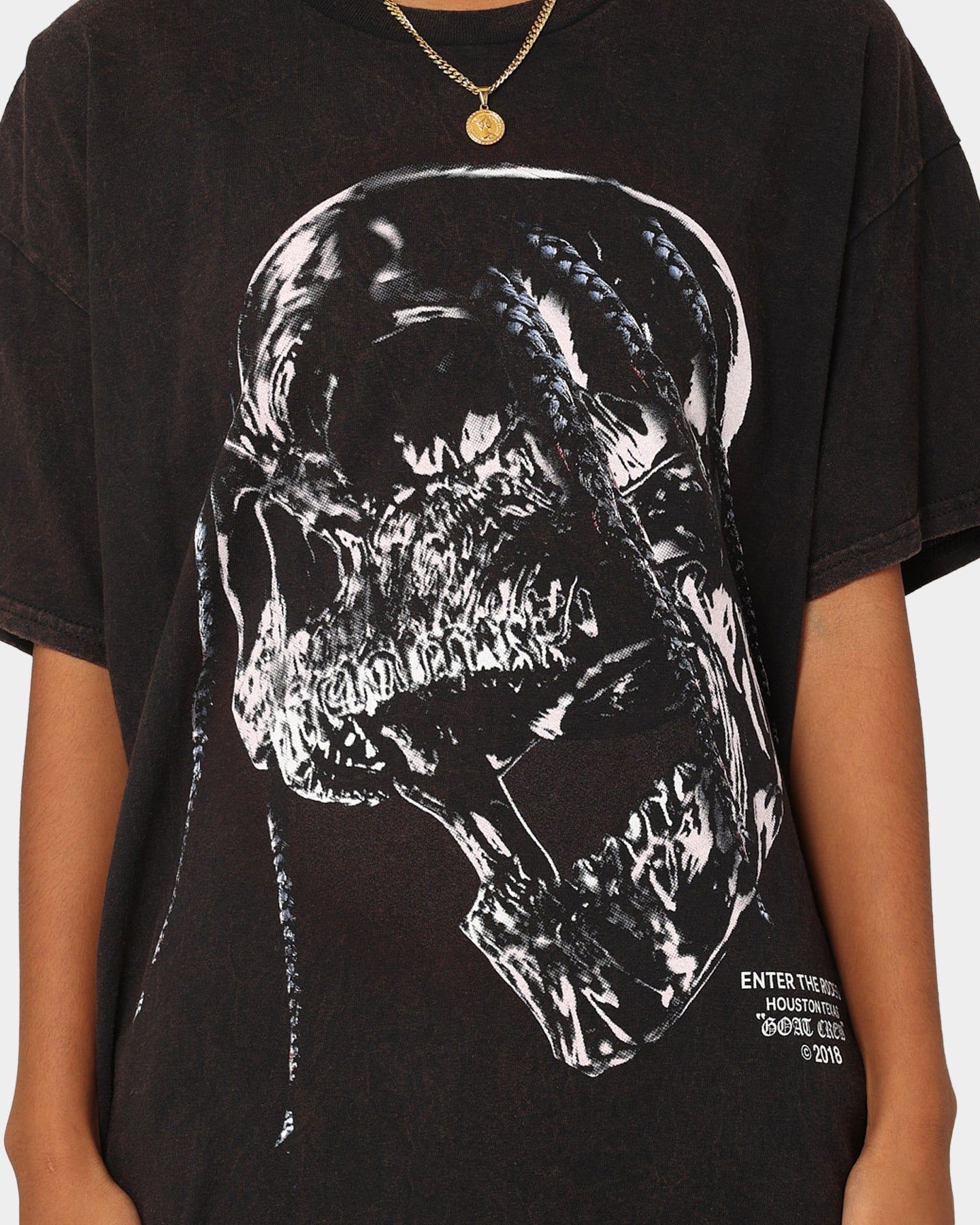 Goat Crew Utopia Vintage T-Shirt Washed Black sold by Culture Kings product image thumbnail 4