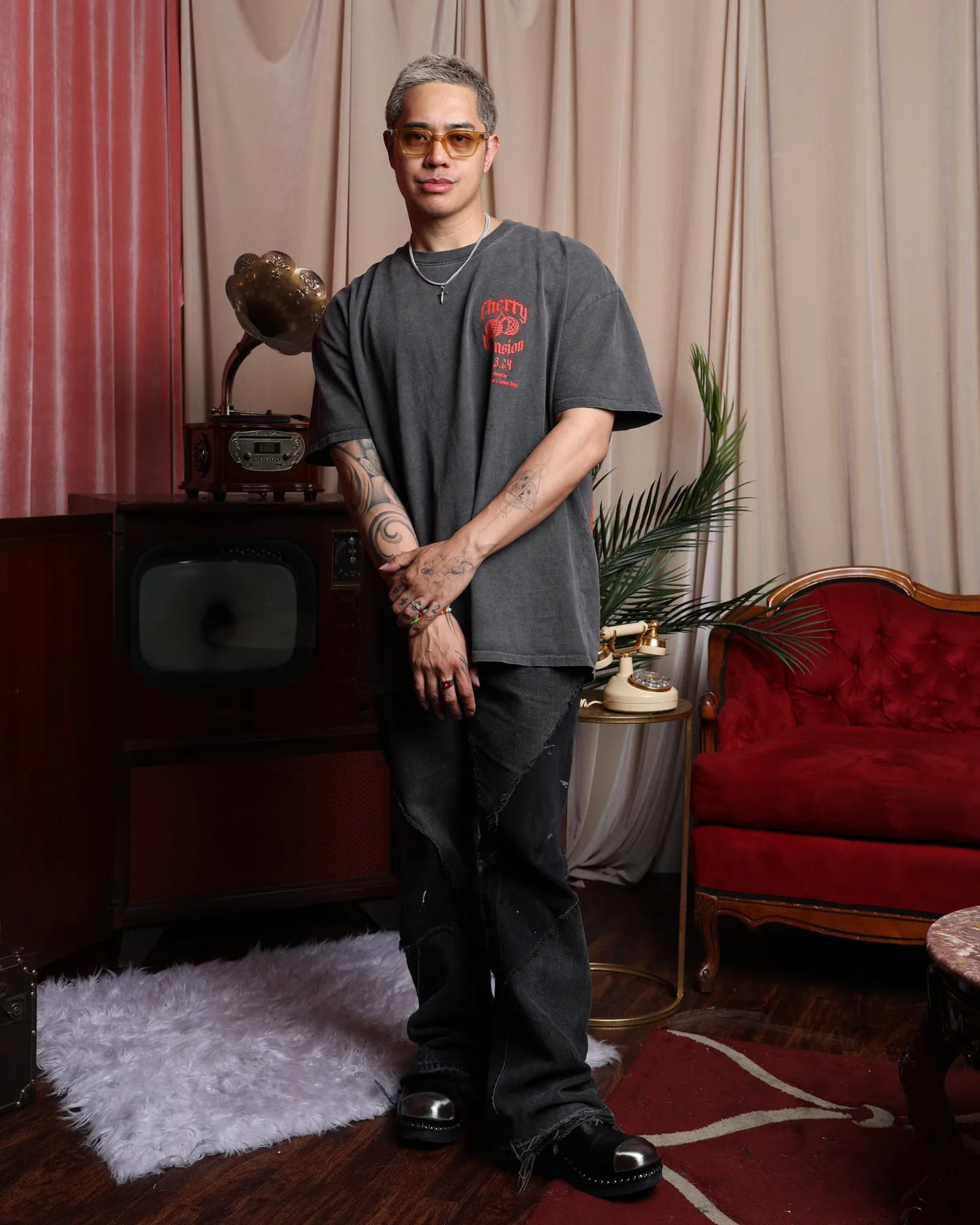Culture Kings X Brian Puspos T-Shirt Black Wash sold by Culture Kings product image thumbnail 3