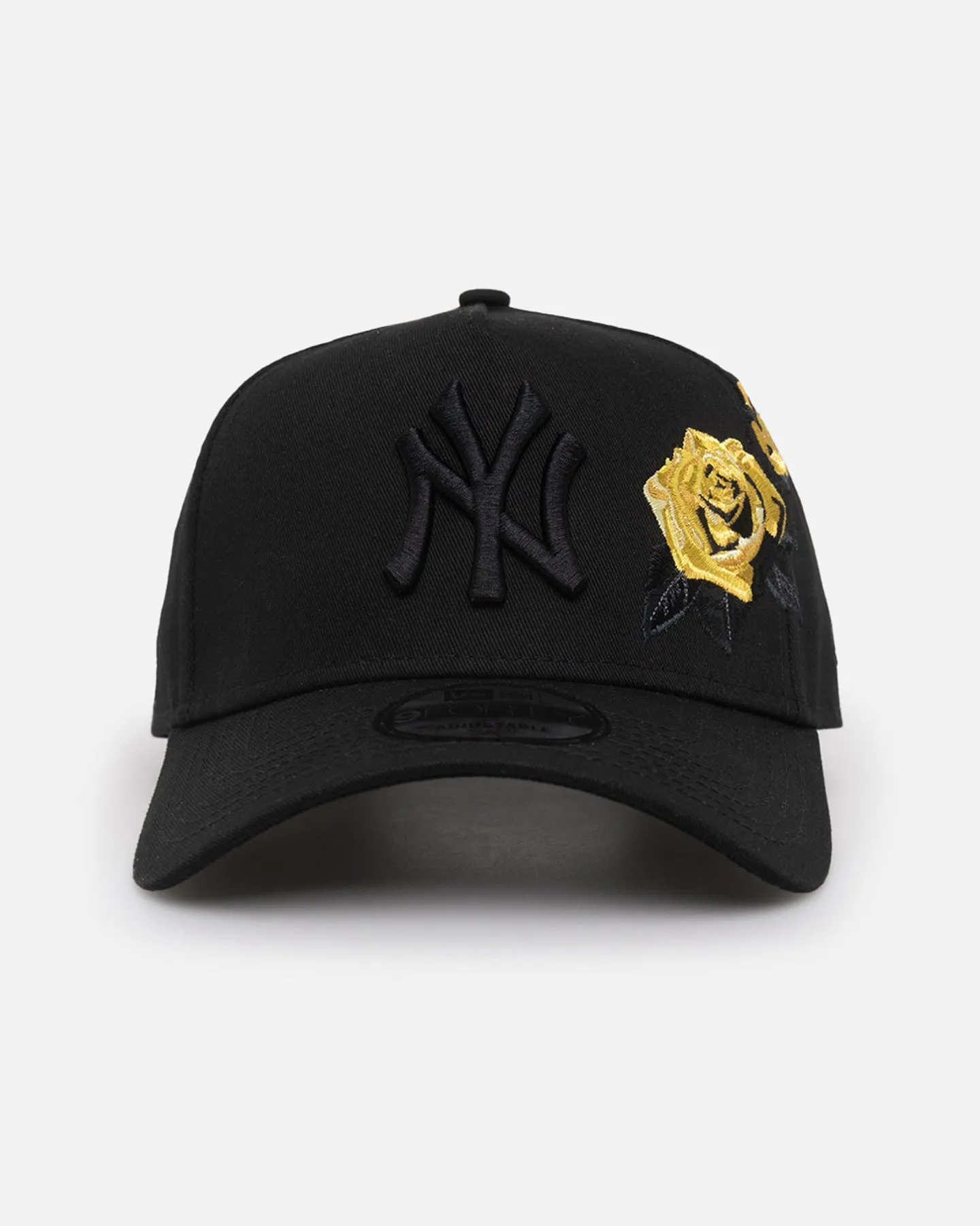 New Era New York Yankees 'Black Tonal Gold Rose' 9FORTY A-Frame Snapback Black/Gold sold by Culture Kings