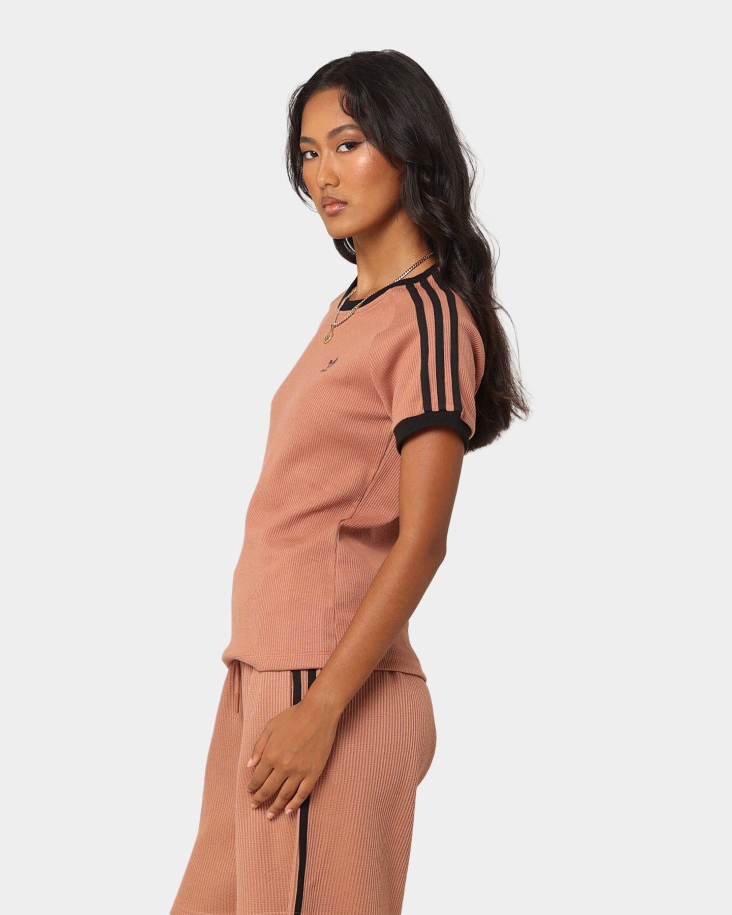 Adidas Women's 3 Stripe Slim T-Shirt Clastr sold by Culture Kings product image thumbnail 6