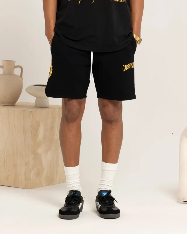Carre Decade Sweat Shorts Black sold by Culture Kings