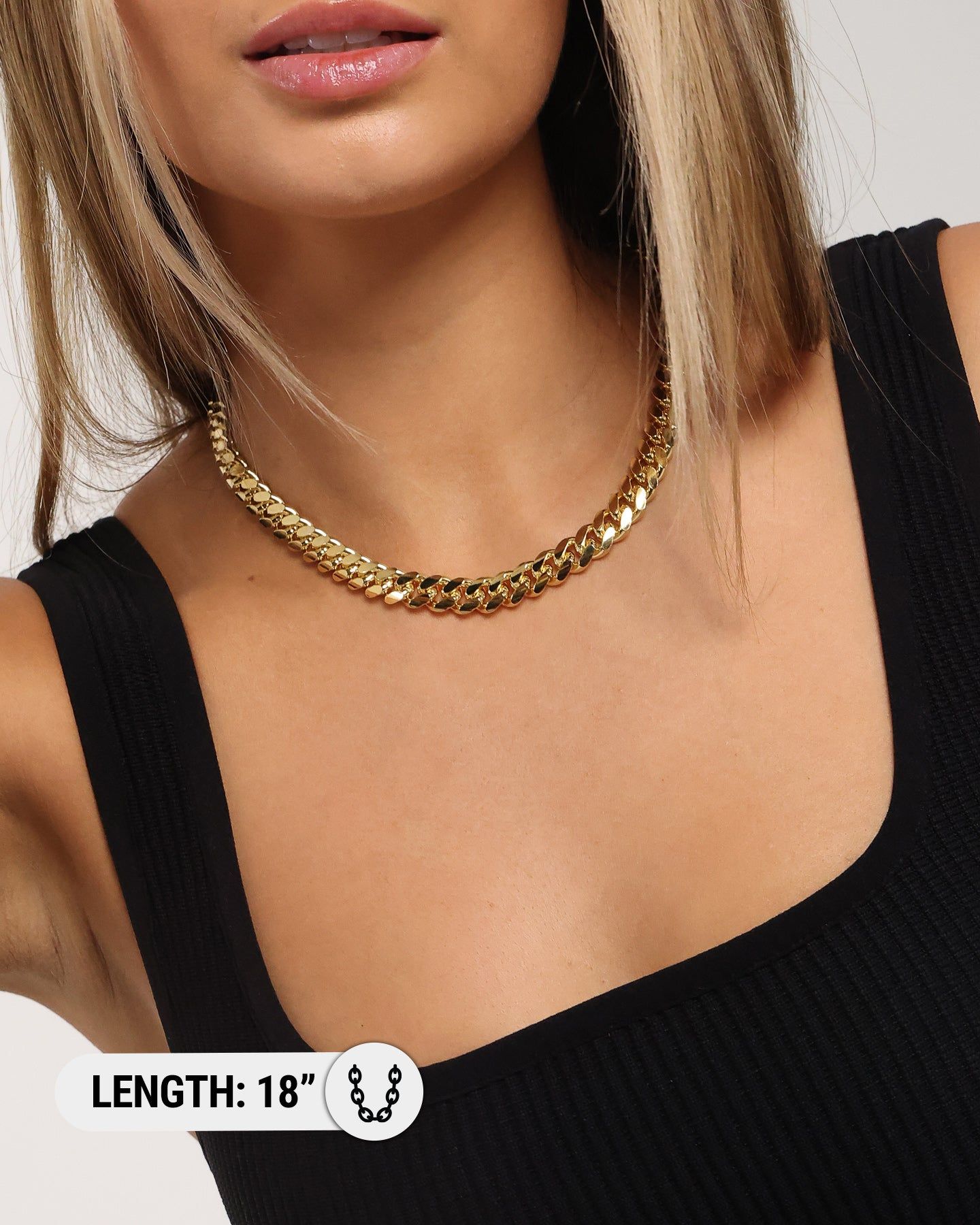 House Of Auric Cuban Link 10mm 18" Chain 18K Gold Vermeil sold by Culture Kings product image thumbnail 4