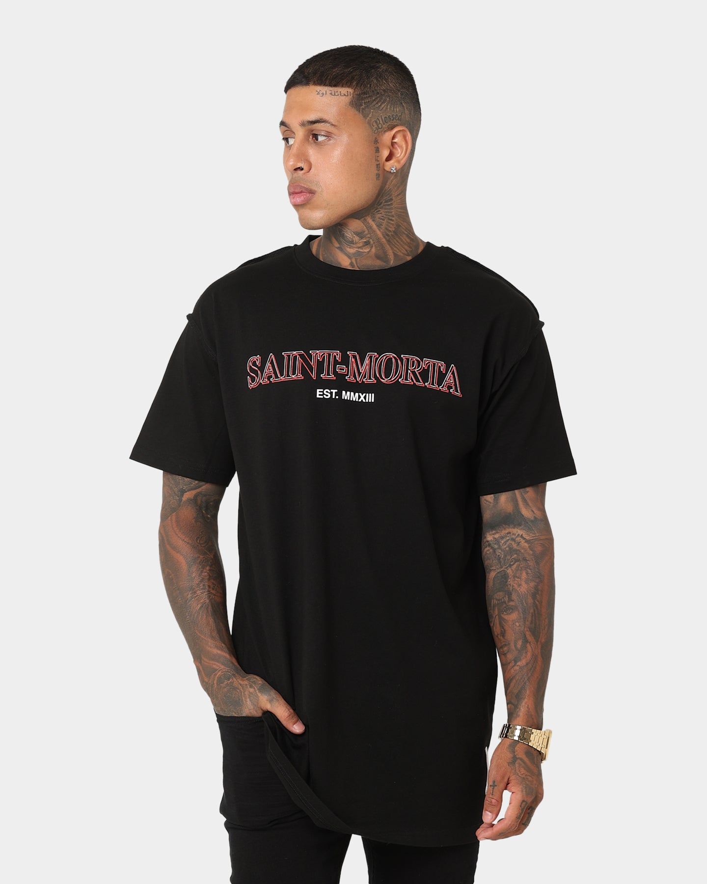 Saint Morta Finite Lafayette T-Shirt Black sold by Culture Kings