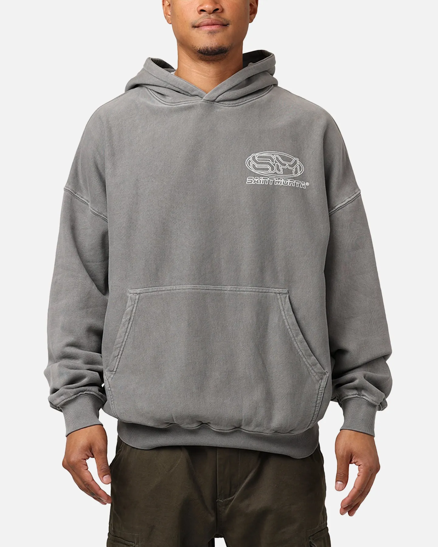 Saint Morta Rage Motors Premium Hoodie Washed Charcoal sold by Culture Kings product image thumbnail 2