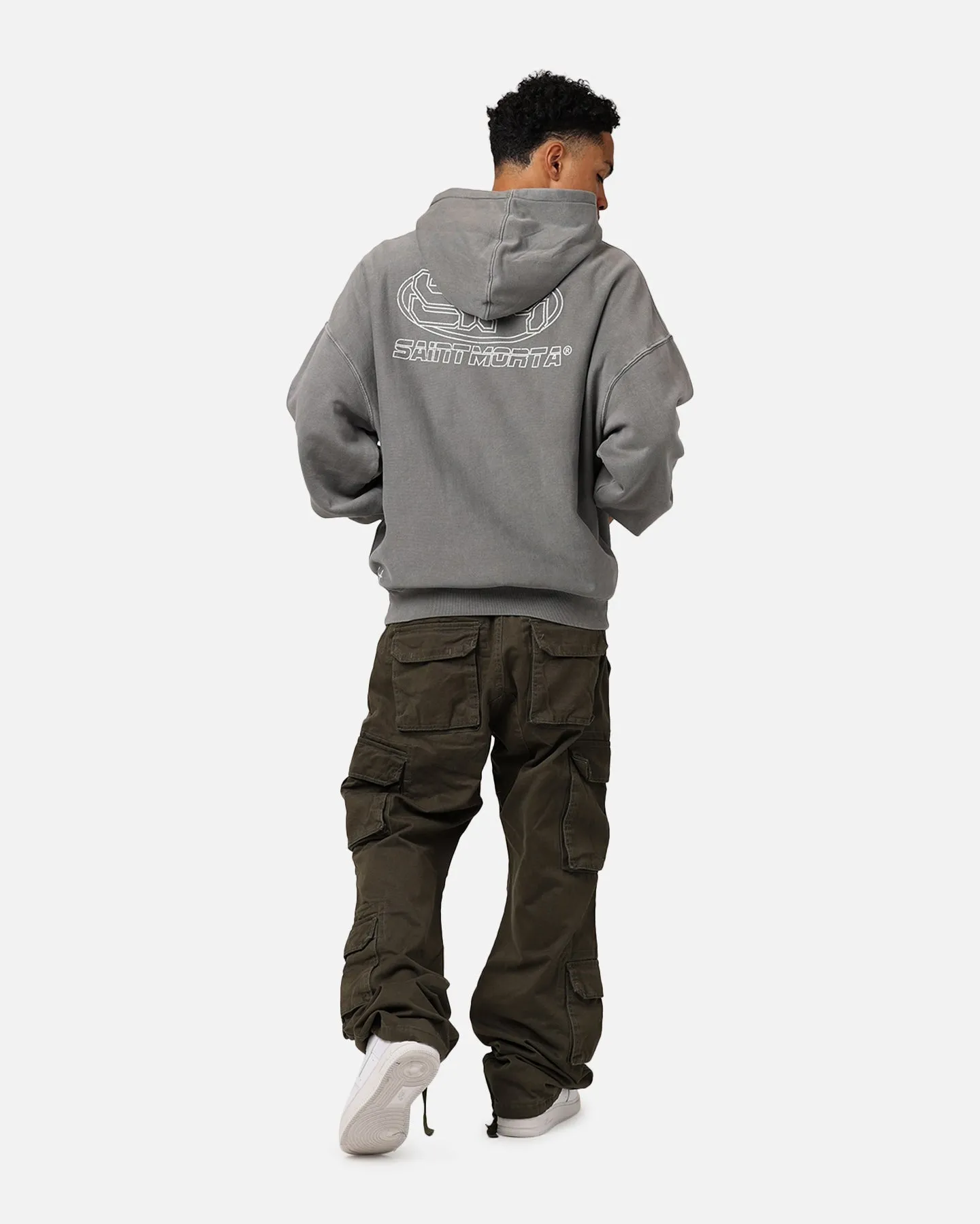 Saint Morta Rage Motors Premium Hoodie Washed Charcoal sold by Culture Kings product image thumbnail 3