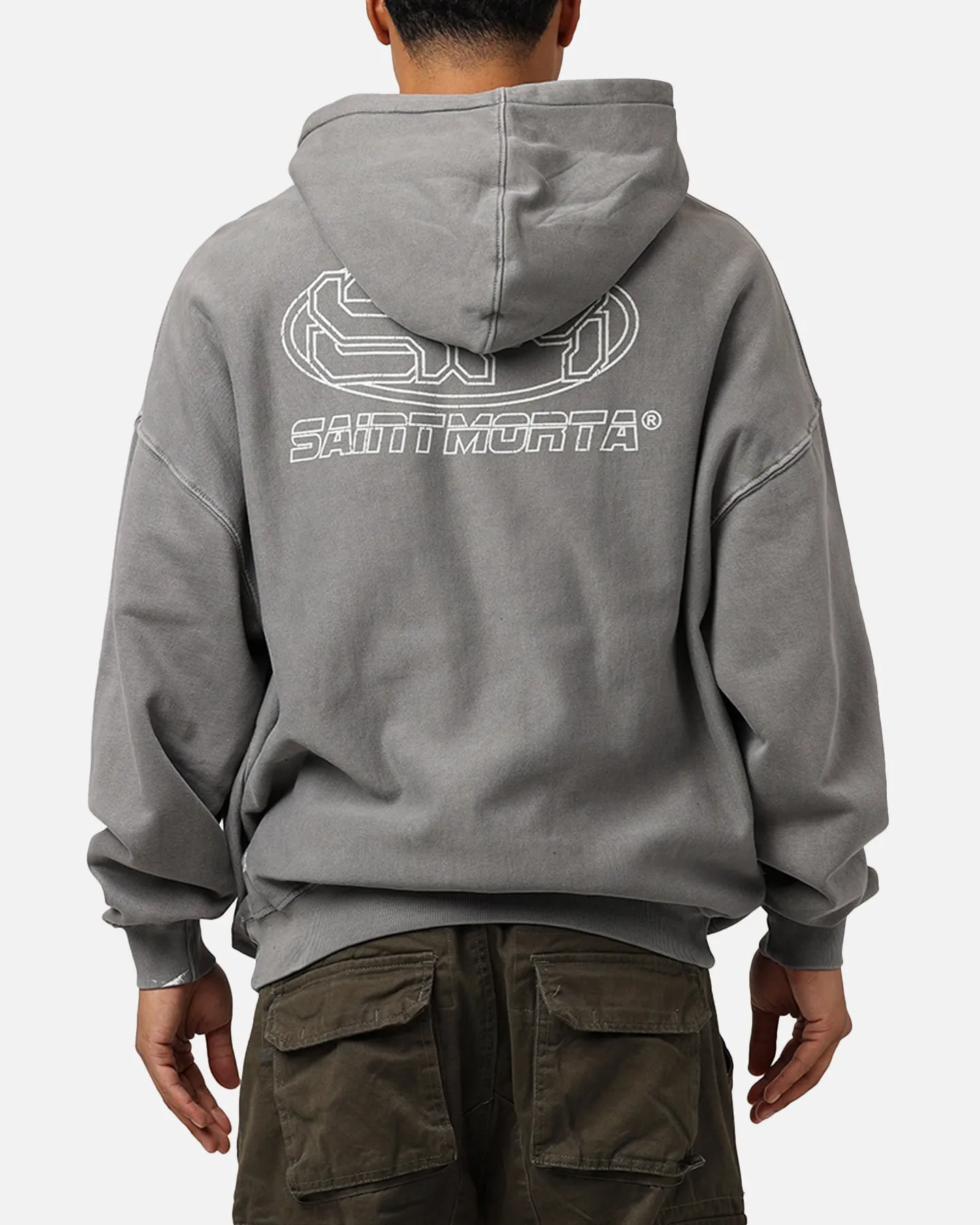 Saint Morta Rage Motors Premium Hoodie Washed Charcoal sold by Culture Kings
