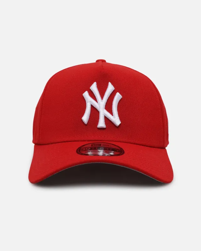 New Era New York Yankees "Scarlet White" 39THIRTY A-Frame Stretch Fit Scarlet/White sold by Culture Kings