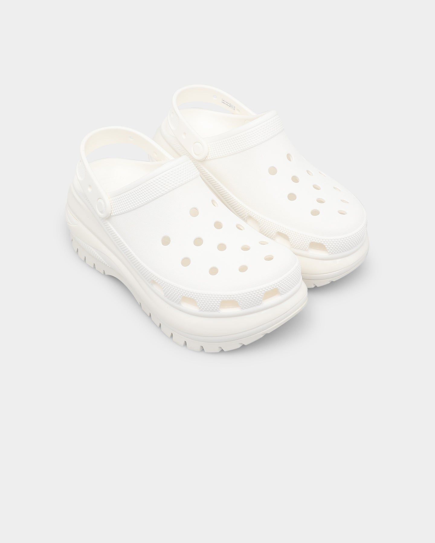 国内配送 CROCS CLASSIC MEGA CRUSH CLOG WHITE NEWQ Crocs Classic Mega Crush Clog White 207988-100 High