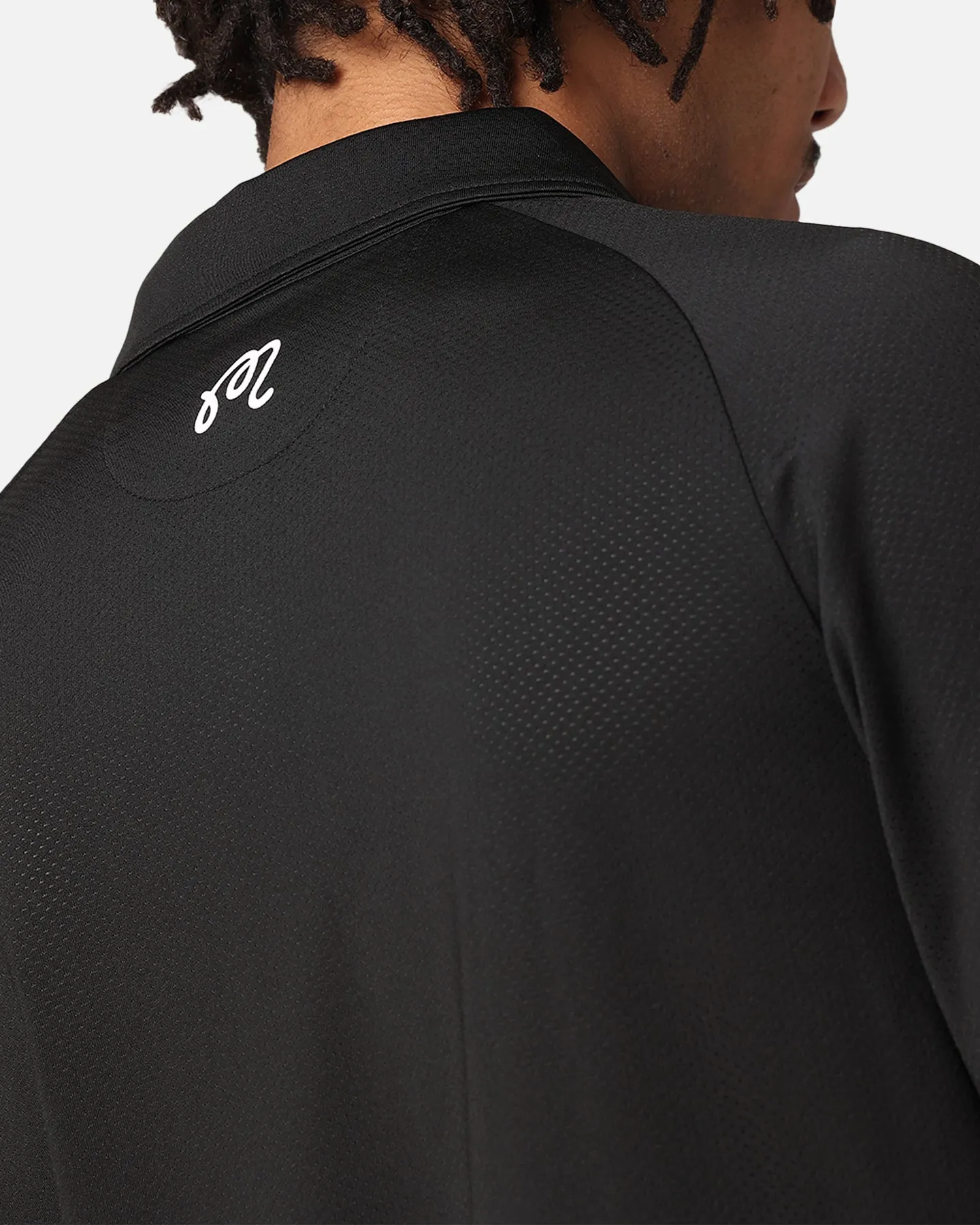 Malbon Raglan Sleeve Mesh Polo Shirt Black sold by Culture Kings product image thumbnail 2
