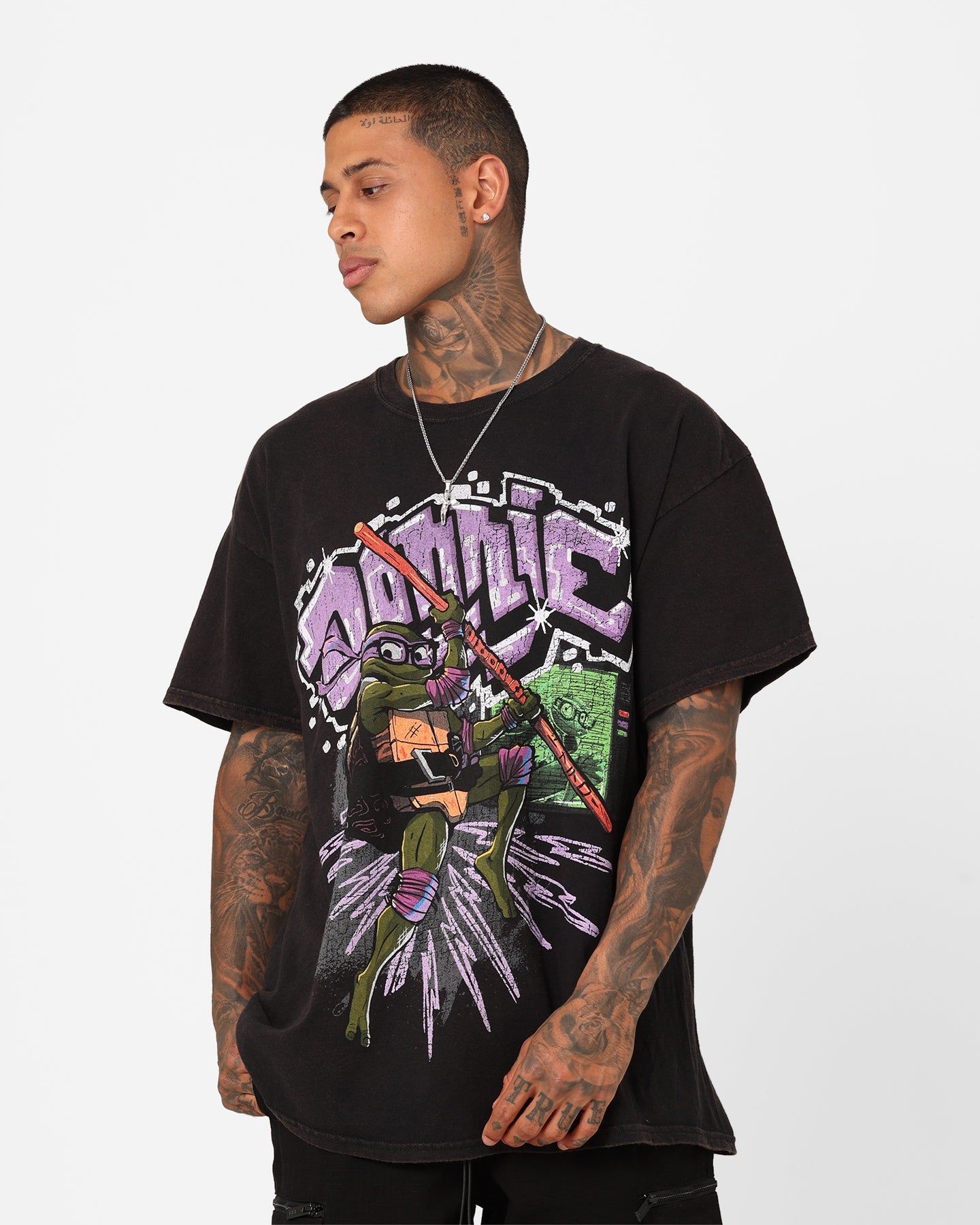Goat Crew X Teenage Mutant Ninja Turtles Donatello Vintage T-Shirt Black Wash sold by Culture Kings