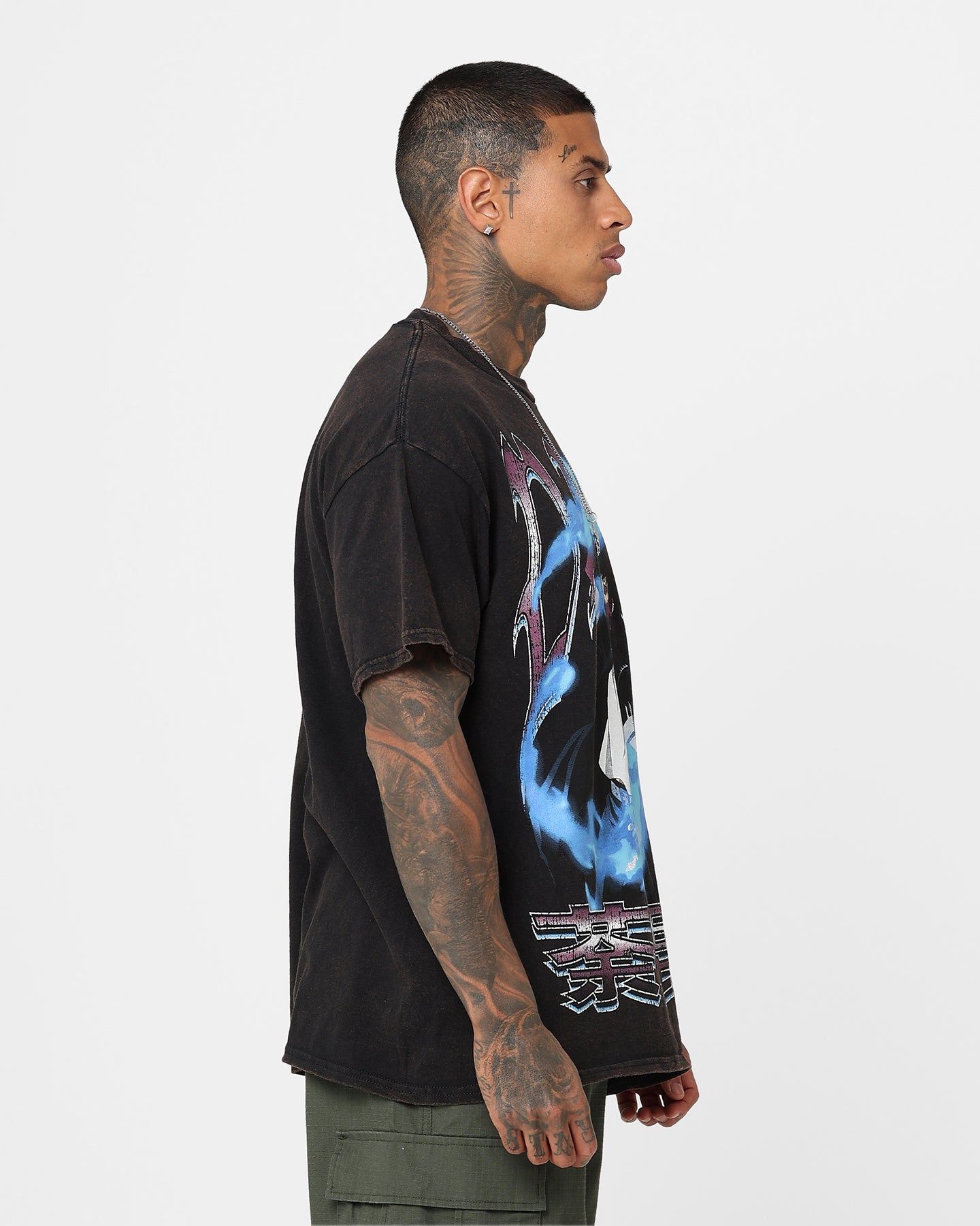 Goat Crew X My Hero Academia Dabi Vintage T-Shirt Black Wash sold by Culture Kings product image thumbnail 5