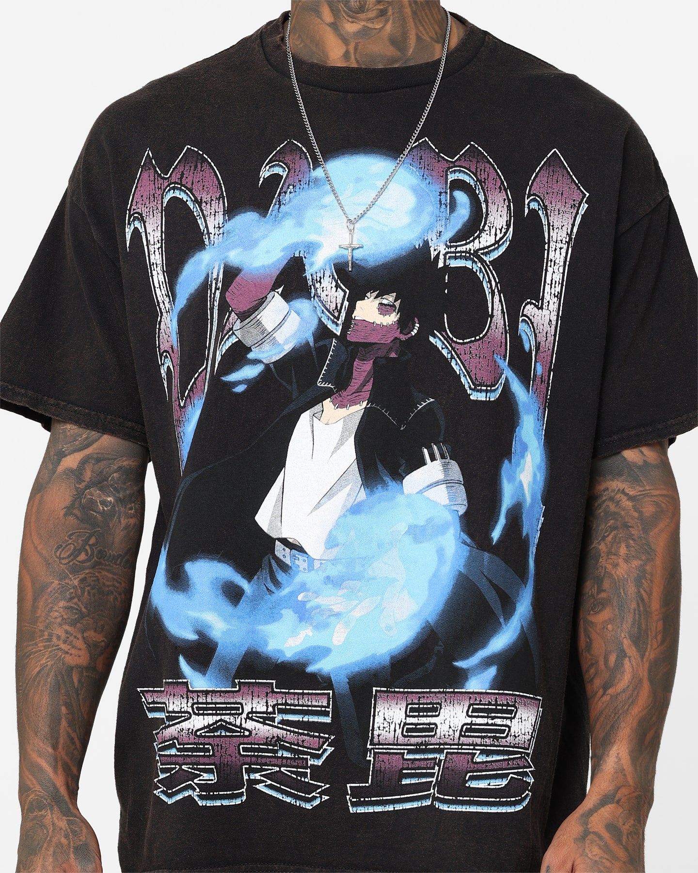 Goat Crew X My Hero Academia Dabi Vintage T-Shirt Black Wash sold by Culture Kings product image thumbnail 3