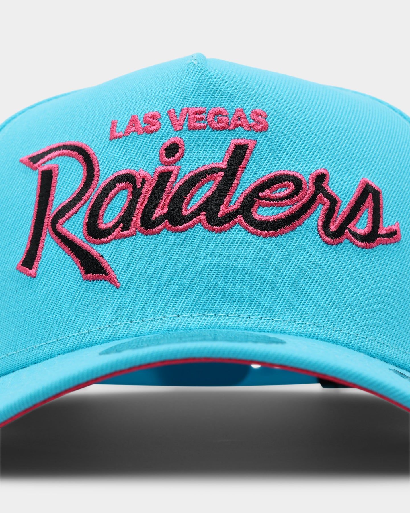 New Era Las Vegas Raiders 'Neon Vice' Script 9FORTY A-Frame Snapback Neon Blue sold by Culture Kings product image thumbnail 5