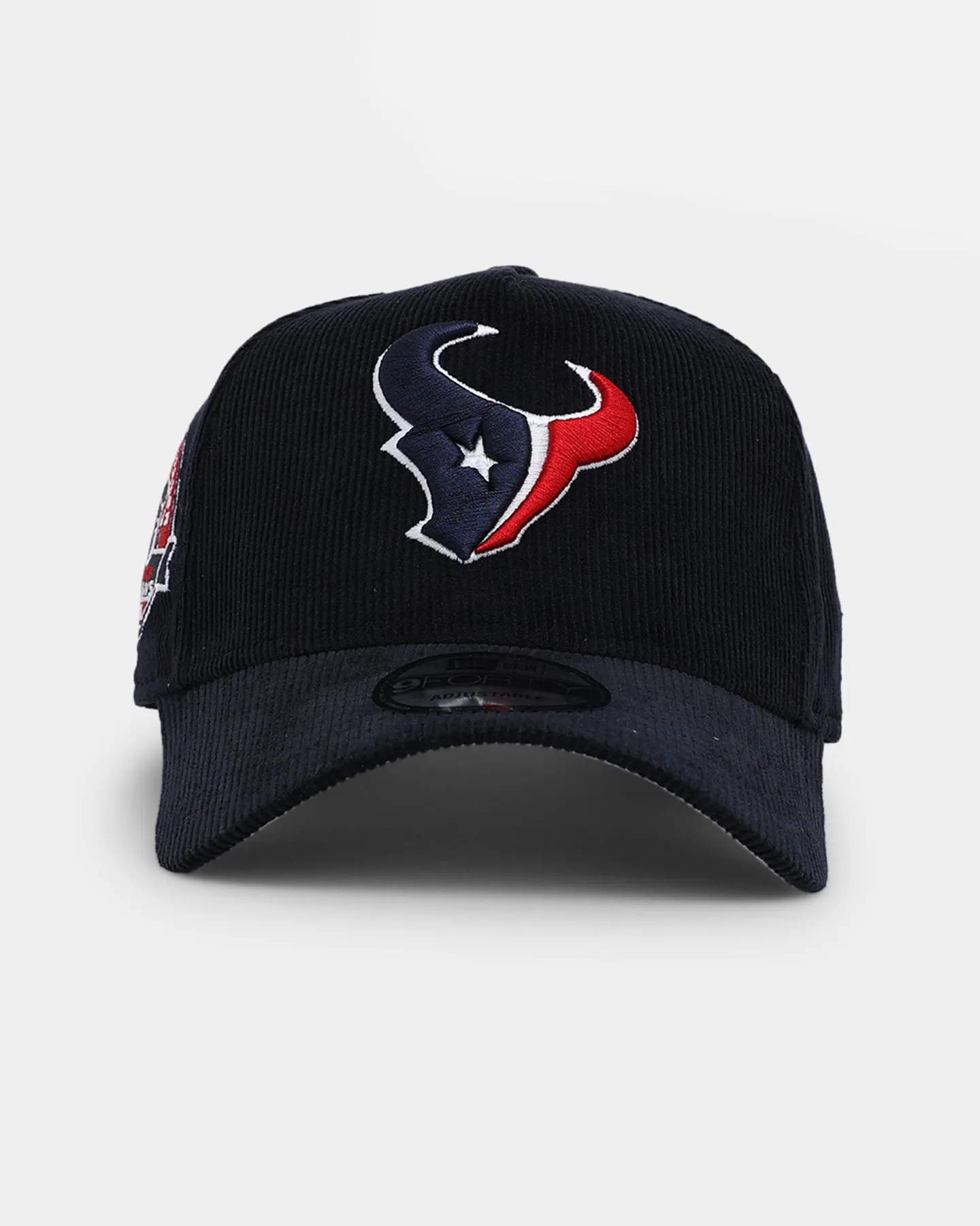 New Era Houston Texans 'NFL Season' Corduroy 9FORTY A-Frame Snapback Navy/OTC sold by Culture Kings
