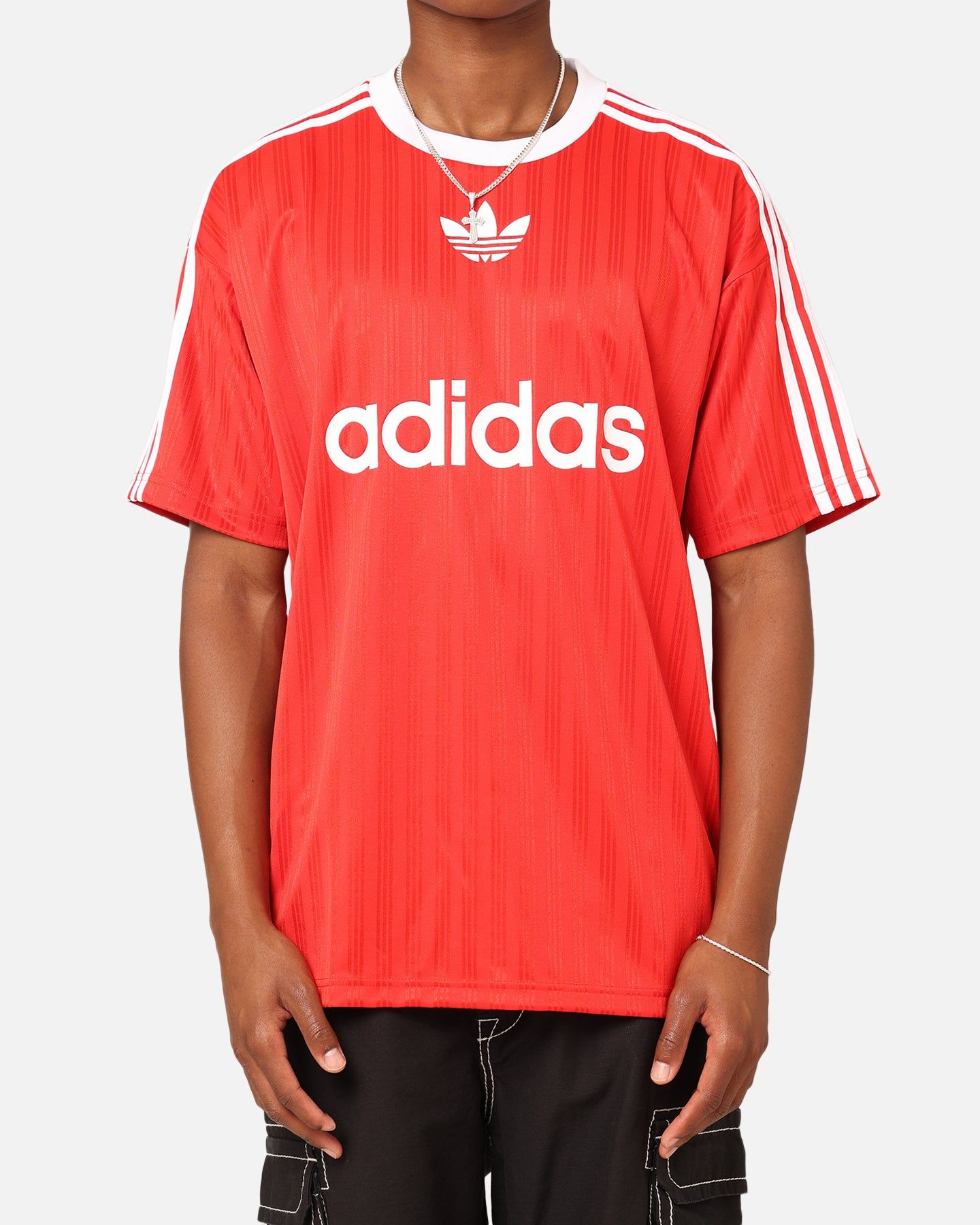 Adidas Adicolour T-Shirt Better Scarlet/White sold by Culture Kings product image thumbnail 3