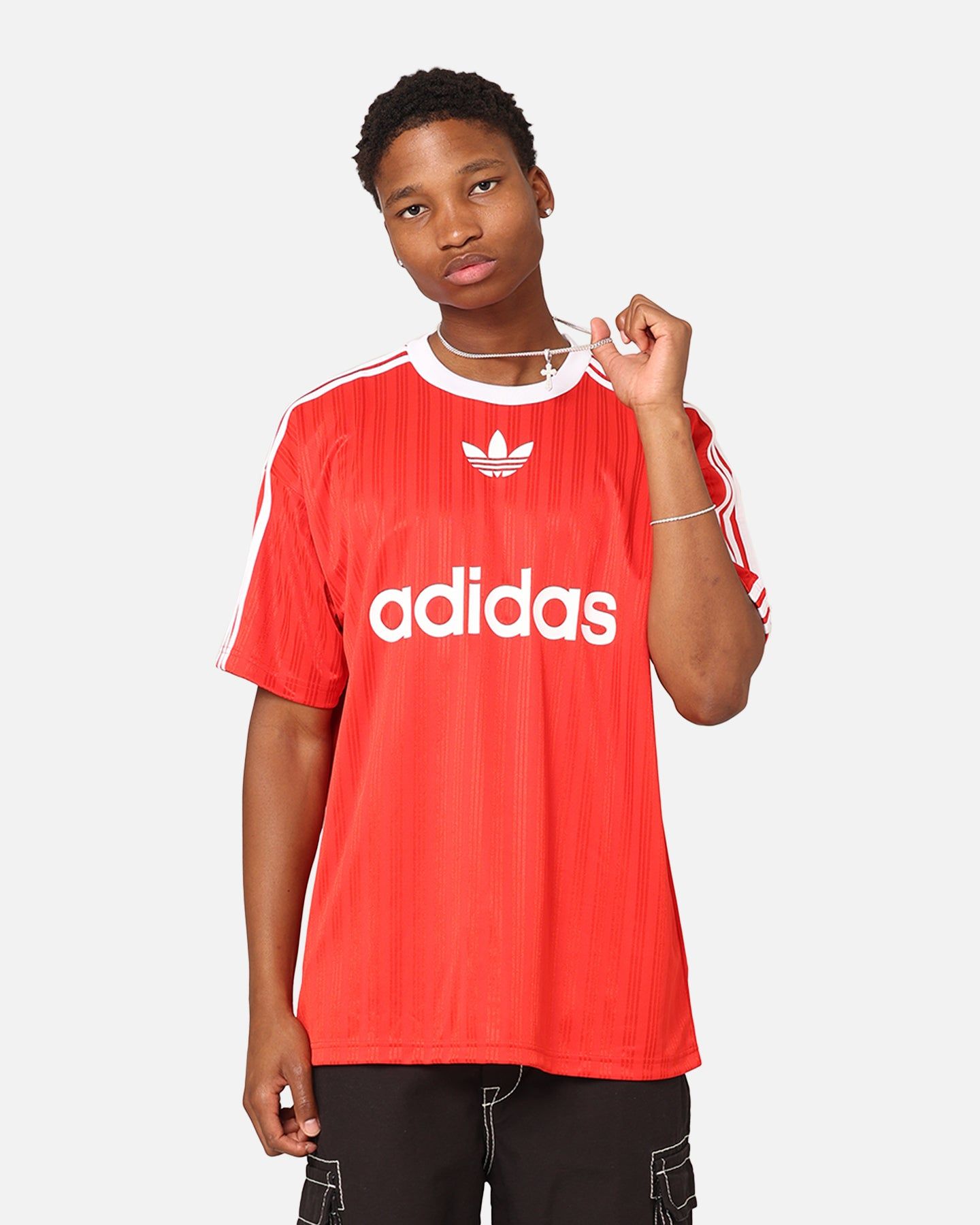 Adidas Adicolour T-Shirt Better Scarlet/White sold by Culture Kings