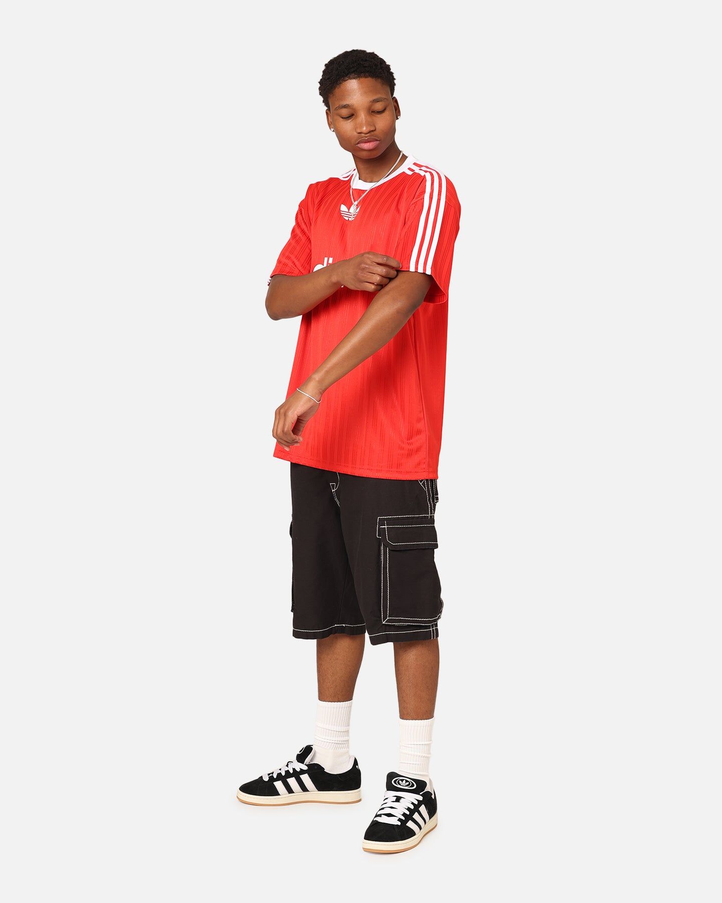 Adidas Adicolour T-Shirt Better Scarlet/White sold by Culture Kings product image thumbnail 2