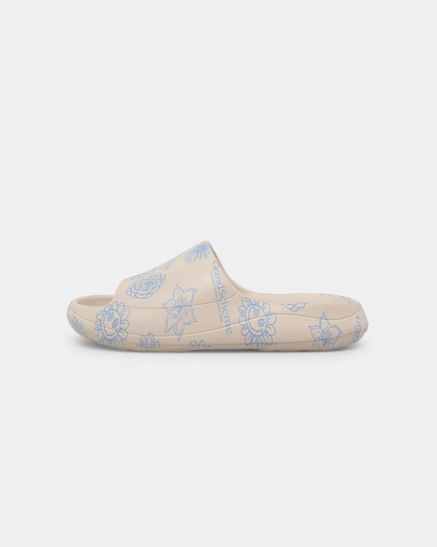 Grand Scheme Always Good Slide Stone/Blue sold by Culture Kings