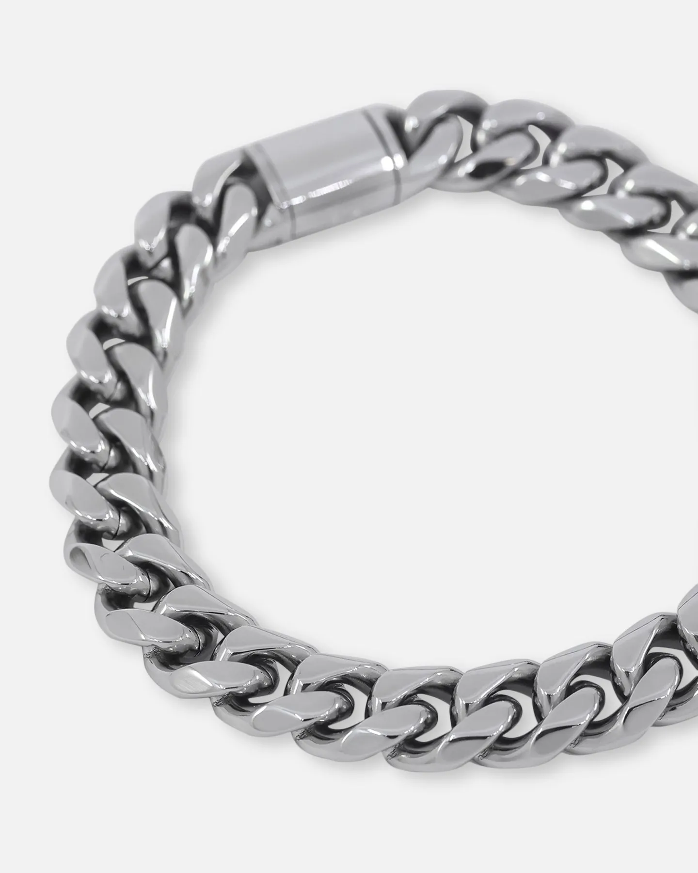 Saint Morta 10mm Cuban Bracelet White Gold sold by Culture Kings product image thumbnail 2