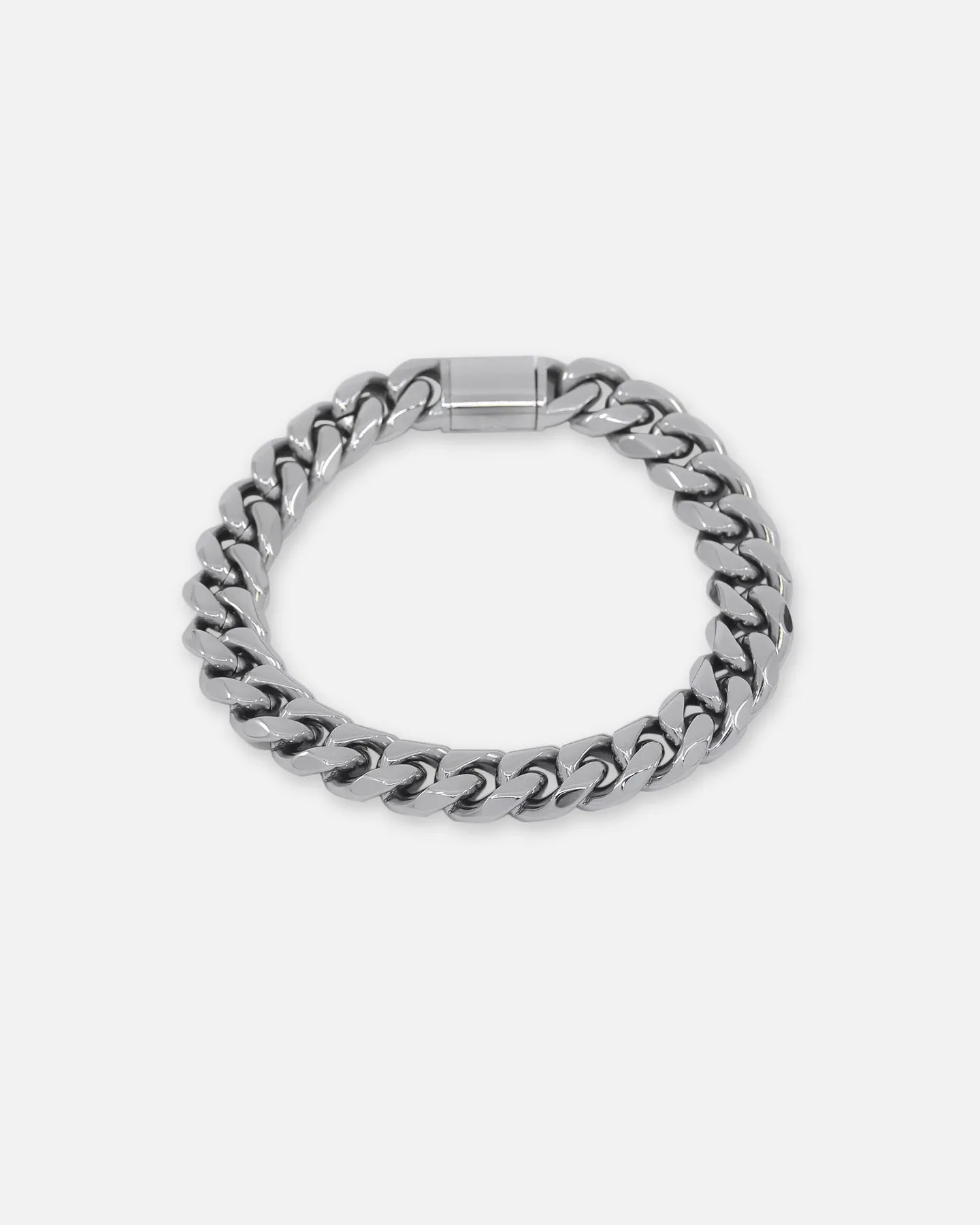 Saint Morta 10mm Cuban Bracelet White Gold sold by Culture Kings