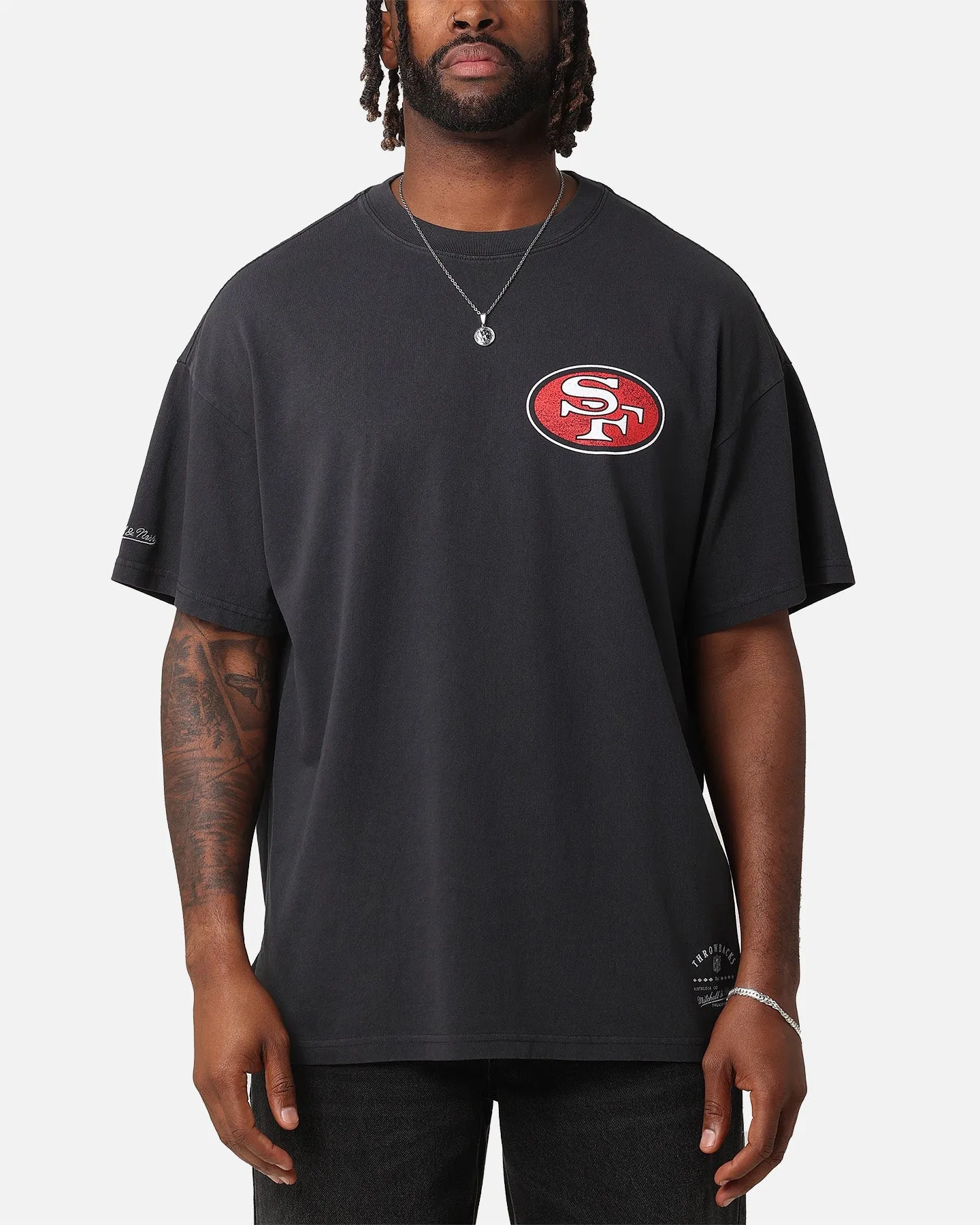 Mitchell & Ness San Francisco 49ers 'Alter Ego' Flames T-Shirt Faded Black sold by Culture Kings product image thumbnail 2