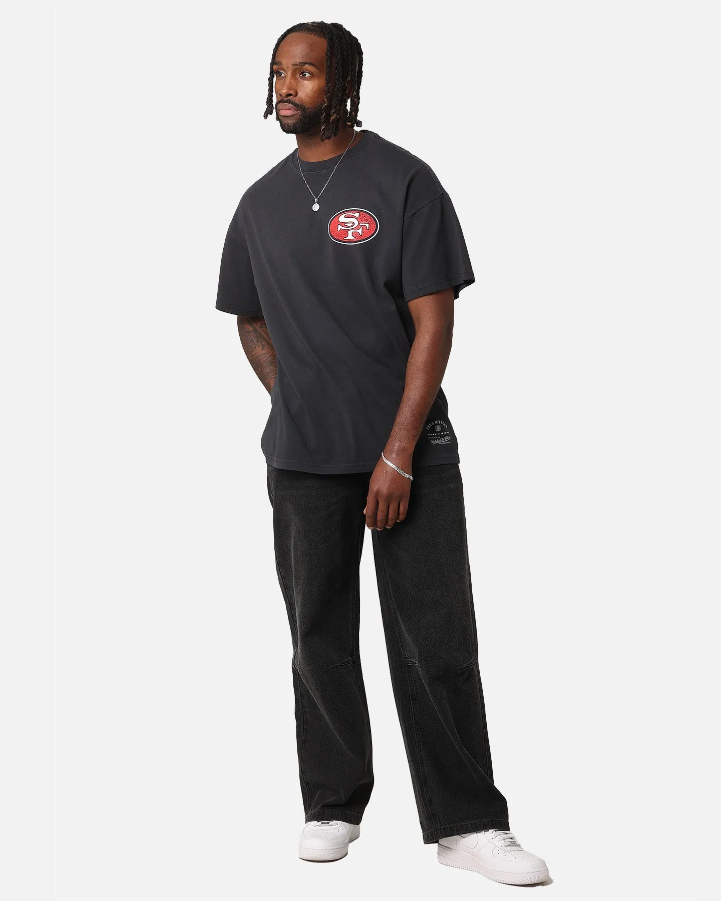 Mitchell & Ness San Francisco 49ers 'Alter Ego' Flames T-Shirt Faded Black sold by Culture Kings product image thumbnail 4