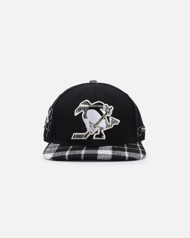 Pro Standard Pittsburgh Penguins Pro Prep Plaid Snapback Black sold by Culture Kings