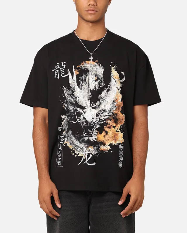 Saint Morta Azure Dragon T-Shirt Black sold by Culture Kings