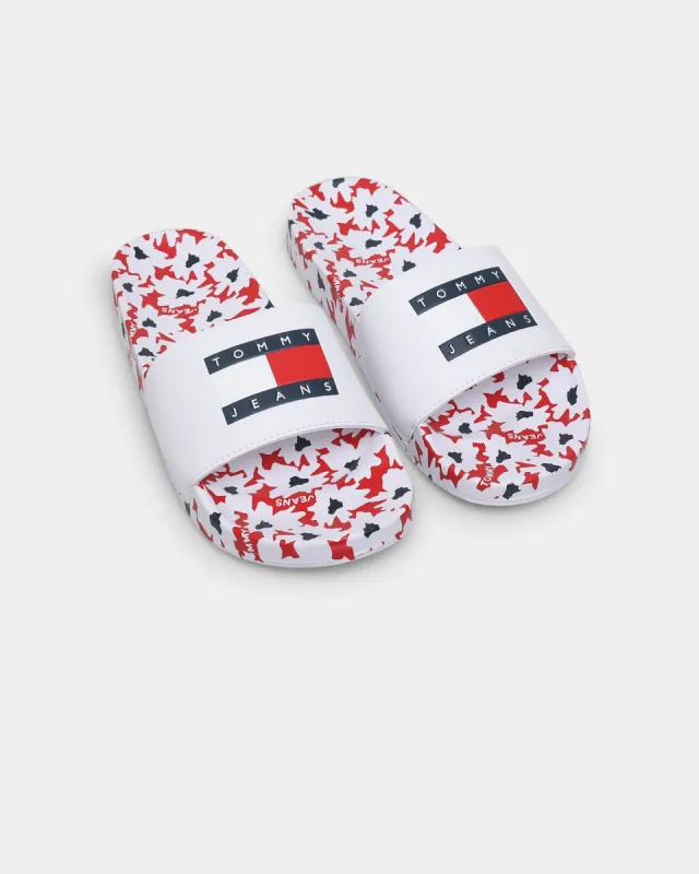 Tommy Jeans Women's Printed Pool Slides Red/White/Blue sold by Culture Kings