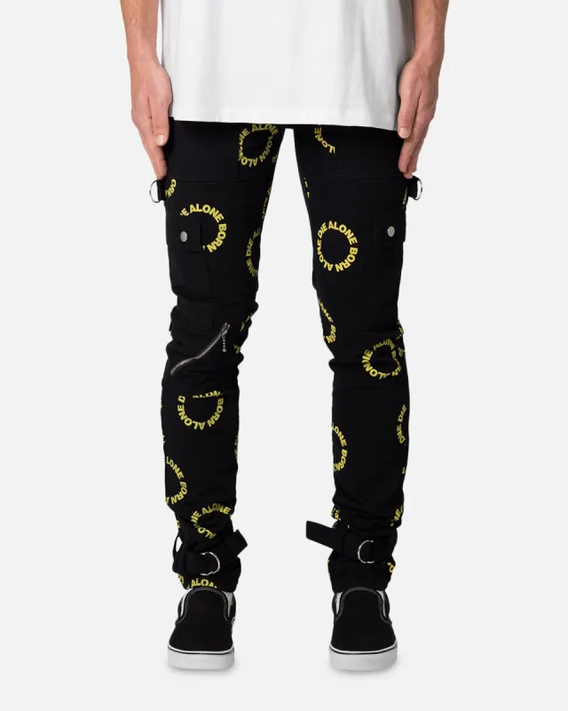 MNML M564 Punk Cargo Pants Black/Yellow sold by Culture Kings