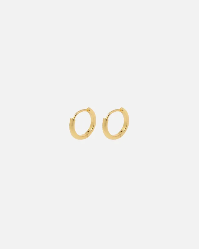 hatton labs EDGE HOOP EARRINGS / GOLD