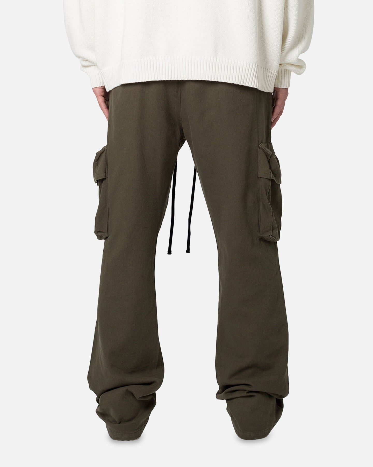 MNML Drawcord Flare Cargo Pants Olive sold by Culture Kings product image thumbnail 4